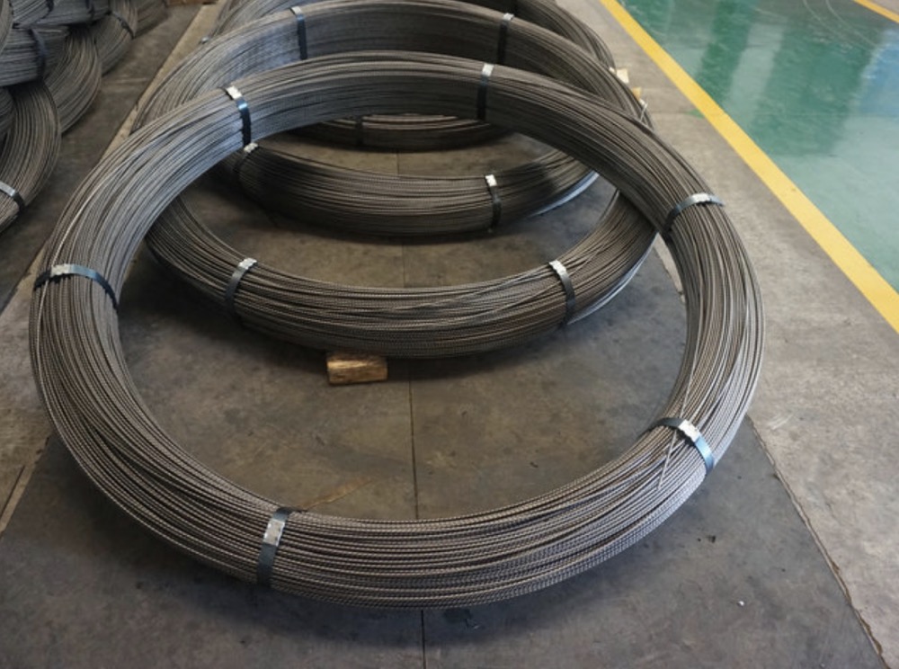 Prestressed steel wire